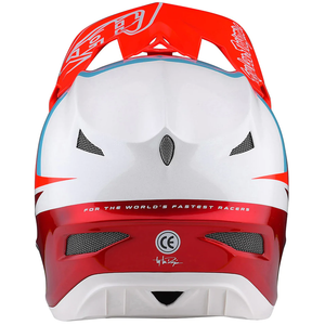 TROY LEE DESIGNS D3 FIBERLITE HELMET SLANT RED