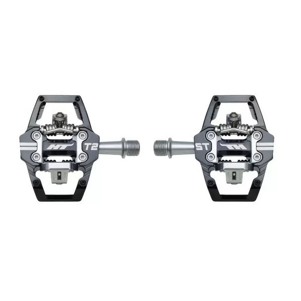 HT-COMPONENTS  COPPIA PEDALI CLIP T2 001 ENDURO RACE NERO