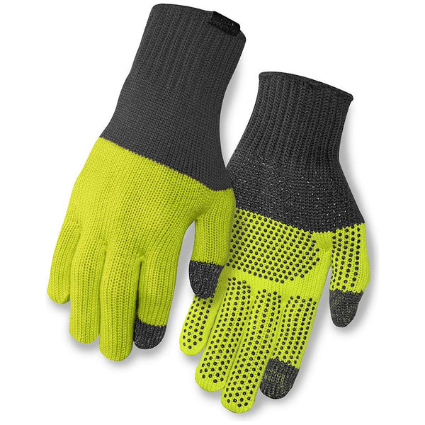 GIRO MERINO KNIT WOOL GREY/LIME