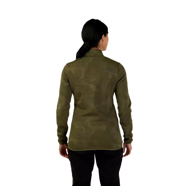FOX W RANGER MIDLAYER FULL ZIP OLIVE GREEN