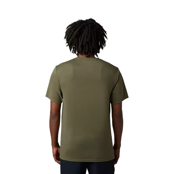 FOX AUXLRY SS TECH TEE OLIVE GREEN