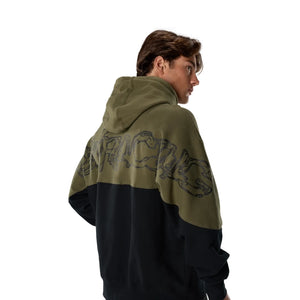 FOX RACING  FELPA CON CAPPUCCIO ABYSS FLEECE OLIVE GREEN