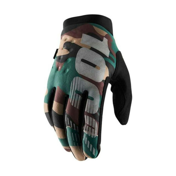 100% BRISKER GLOVES CAMO/BLACK