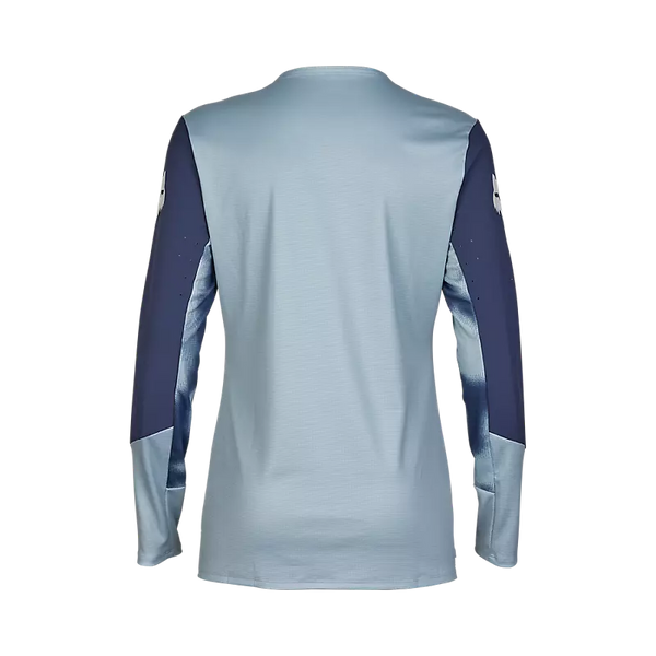 FOX W DEFEND LS JERSEY TAUNT GUNMETAL
