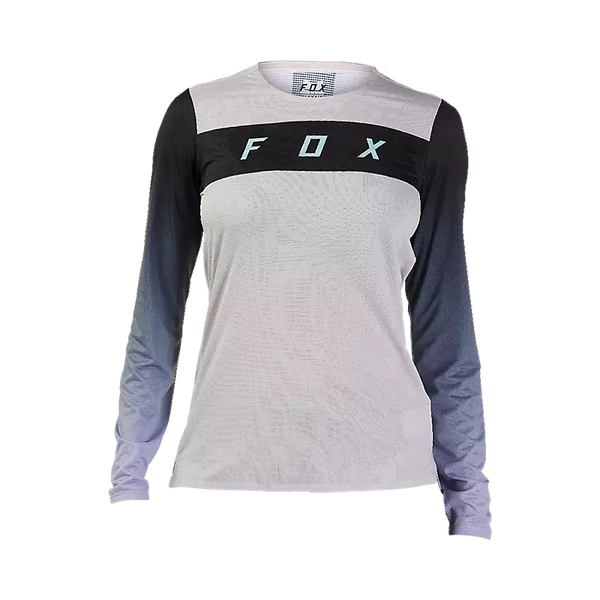 FOX W FLEXAIR LS RACE JERSEY VINTAGE WHITE