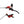 HOPE  FRENO A DISCO POSTERIORE TECH 4 V4 4 PISTONI ROSSO/NERO