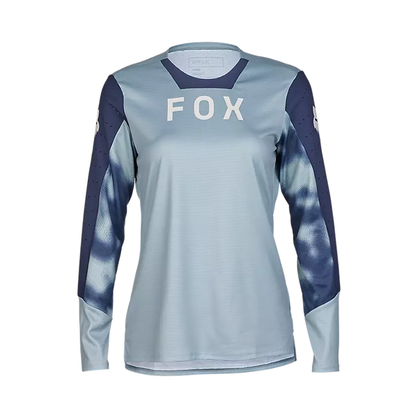 FOX W DEFEND LS JERSEY TAUNT GUNMETAL