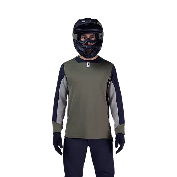 FOX DEFEND LS JERSEY OLIVE GREEN