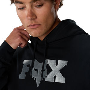 FOX HEAD X FLEECE HOODIE BLACK