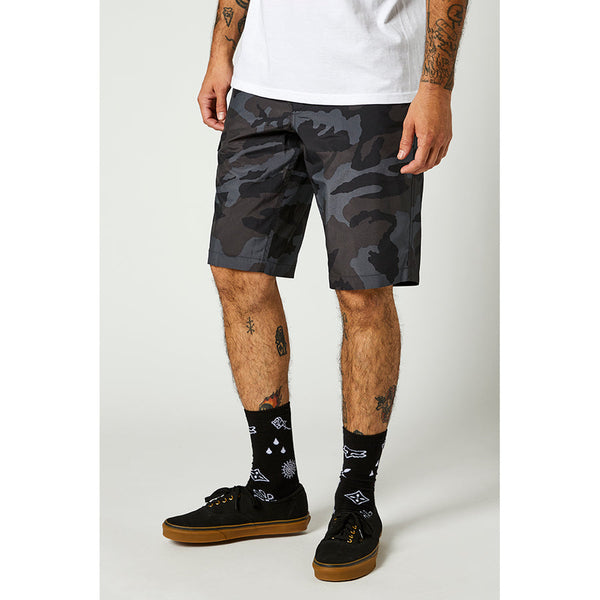 FOX ESSEX TECH PRINT SHORT BLACK CAMO