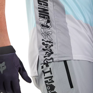 FOX RANGER SS JERSEY GRID STILL GREY