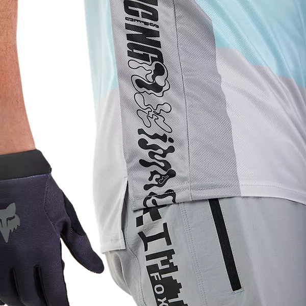 FOX RANGER SS JERSEY GRID STILL GREY