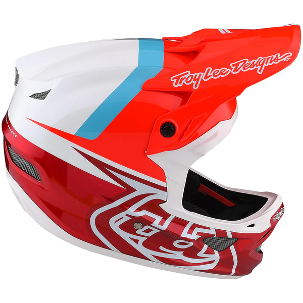 TROY LEE DESIGNS D3 FIBERLITE HELMET SLANT RED
