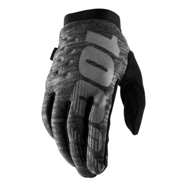 100% BRISKER COLD WEATHER GLOVES HEATHER GREY