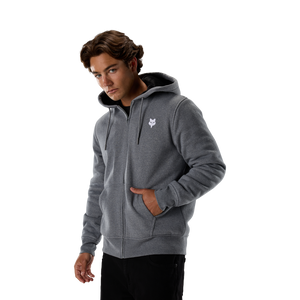 FOX HEAD SASQUATCH FLEECE ZIP HOODIE HEATHER GRAPHITE GREY