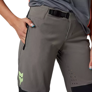 FOX W DEFEND SHORT RACE PEWTER