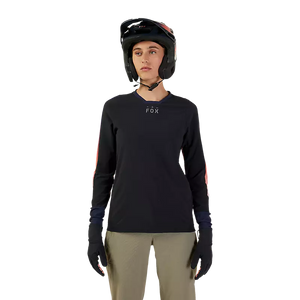 FOX W DEFEND THERMAL JERSEY LUNAR BLACK