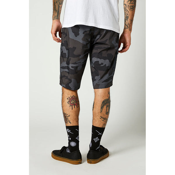 FOX ESSEX TECH PRINT SHORT BLACK CAMO