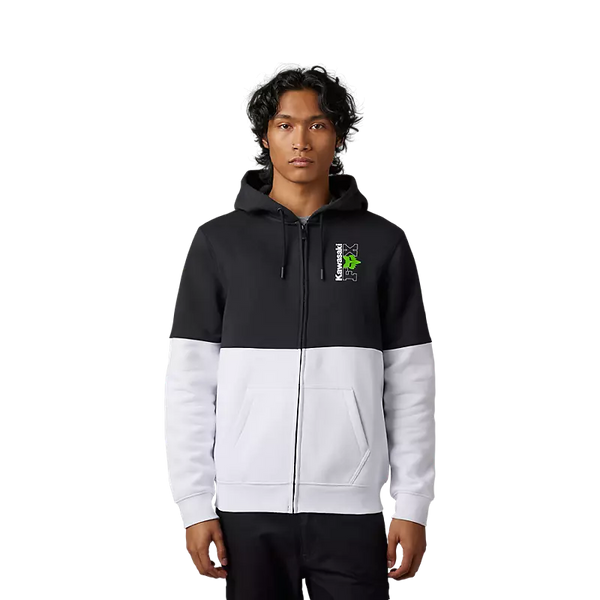 FOX X KAWI ZIP FLEECE BLACK WHITE