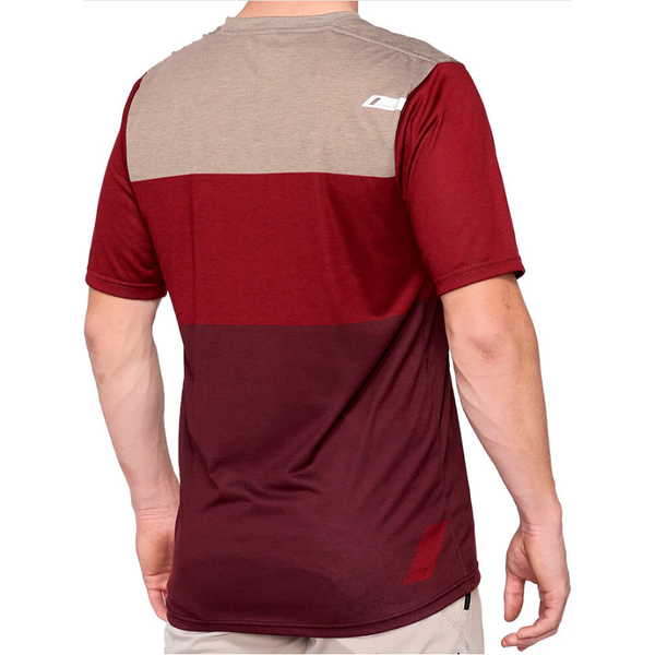 100% AIRMATIC JERSEY BRICK DARK RED