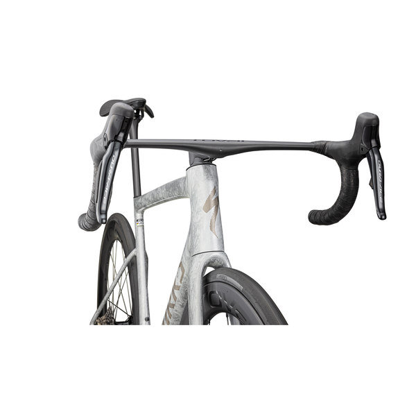 SPECIALIZED S-WORKS TARMAC SL8 DI2 GLOSS DOVE GREY / SILVER DUST BLURRED IMPASTO / BLACK PEARL