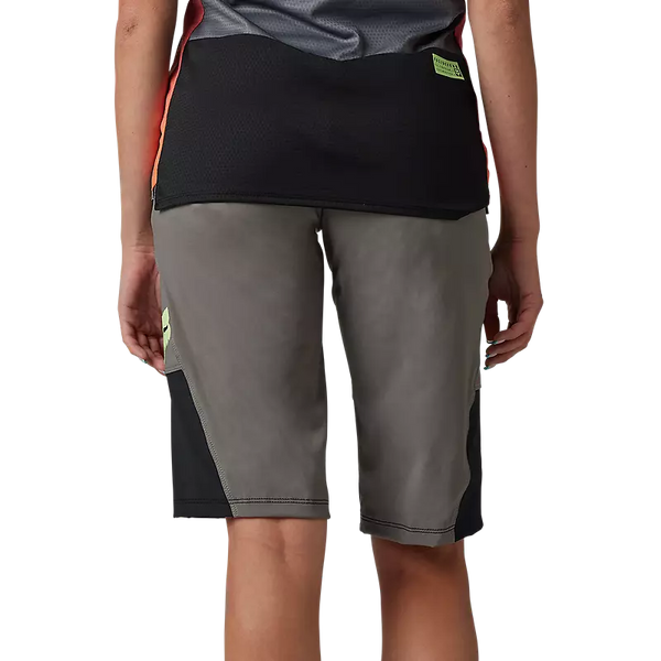 FOX W DEFEND SHORT RACE PEWTER