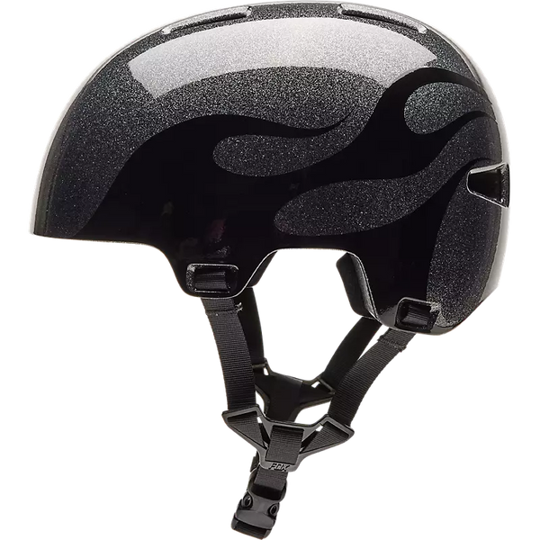 FOX FLIGHT HELMET SILVER METAL