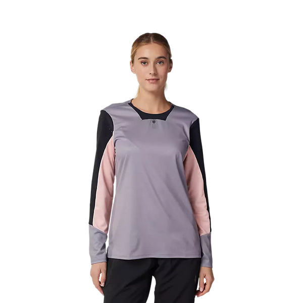 FOX W DEFEND LS JERSEY STONE