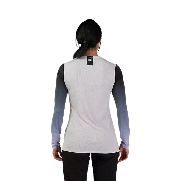 FOX W FLEXAIR LS RACE JERSEY VINTAGE WHITE