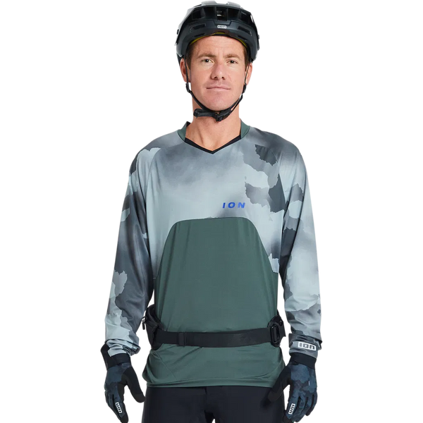 ION BIKE TEE TRAZE AMP LS AFT MAN THUNDER-GREY