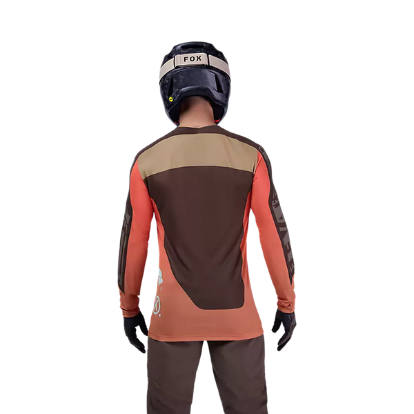 FOX FLEXAIR LS JERSEY ELEVATED COCOA