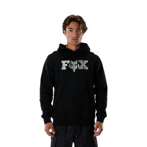 FOX HEAD X FLEECE HOODIE BLACK