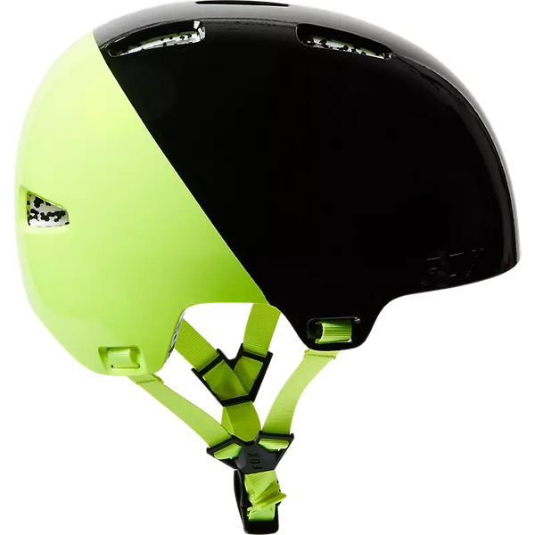 FOX FLIGHT PRO HELMET PRPUS BLACK/YELLOW