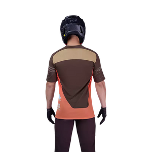 FOX FLEXAIR SS JERSEY ELEVATED COCOA