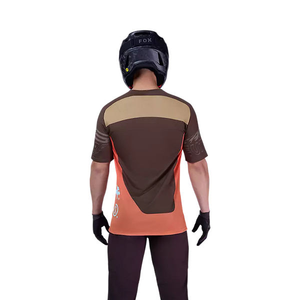 FOX FLEXAIR SS JERSEY ELEVATED COCOA